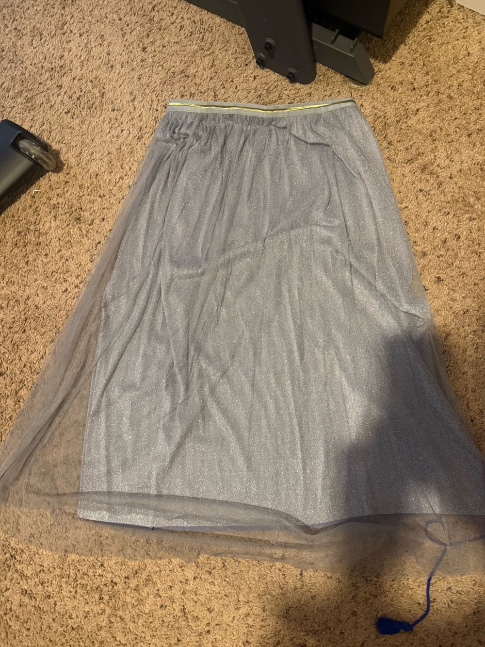 Molly Bracken Silver Tulle Skirt